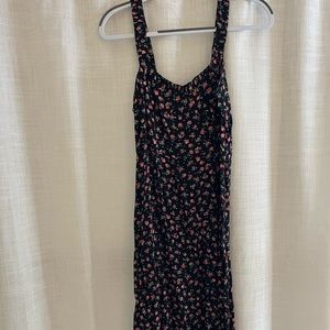 Floral black zara dress
